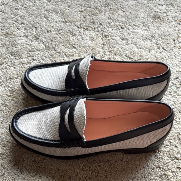 J. Crew Winona Penny Loafers in Spanish Canvas - Picture 2 of 8